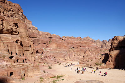 Group of people on rock