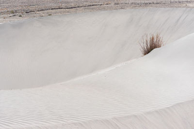 High angle view of sand dune