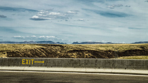 Idyllic view of landscape against sky