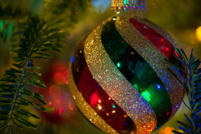 Close-up of bauble hanging