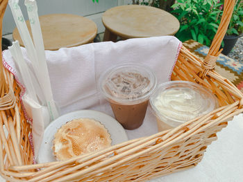 Close-up of food in basket