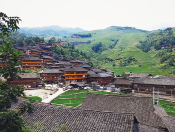 Houses in a town