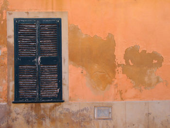 Weathered wall of old building