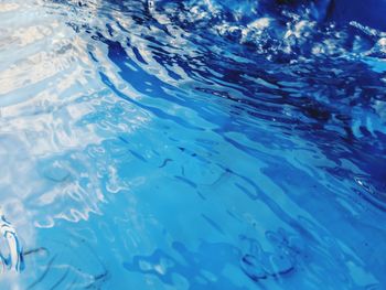 High angle view of swimming pool in sea