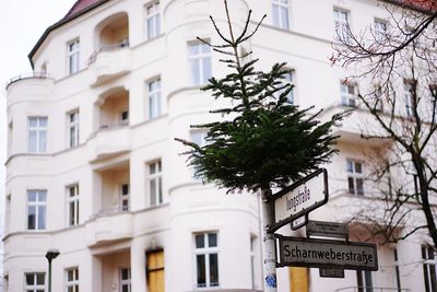 Low angle view of buildings in city