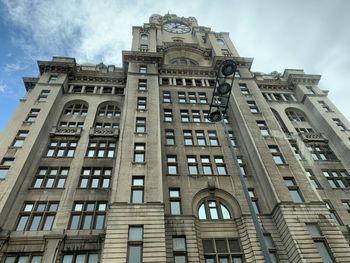 Low angle view of historical building against sky