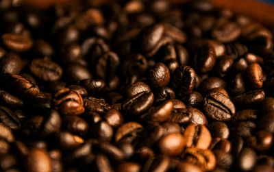 Close-up of coffee beans