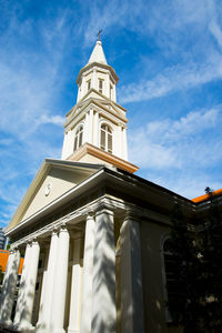 Low angle view of building against sky