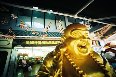 Low angle view of statue