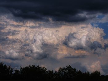 Low angle view of storm clouds in sky