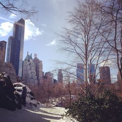 View of city during winter