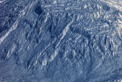 Full frame shot of snow covered mountain