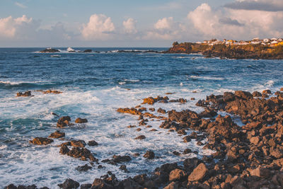 Scenic view of sea against sky