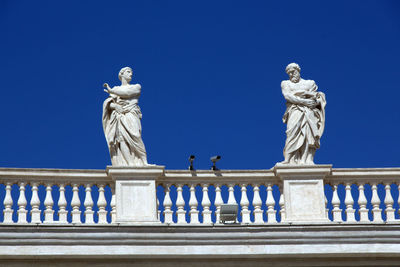 Low angle view of statue