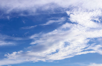 Low angle view of clouds in sky