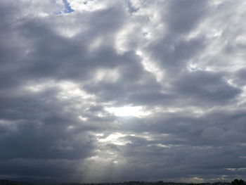 Low angle view of storm clouds in sky