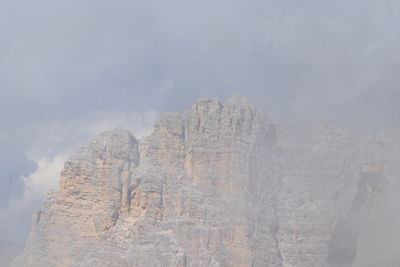 Rock formations against sky