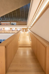 Empty corridor of building