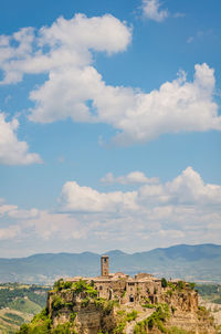 Civita di bagnoregio and beautiful sky