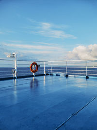 View of sea against sky during winter