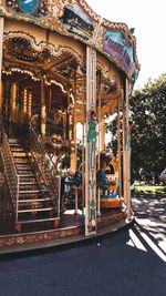 Interior of amusement park