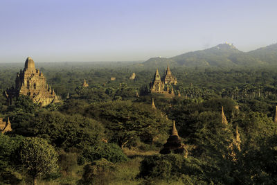 Scenic view of landscape against clear sky