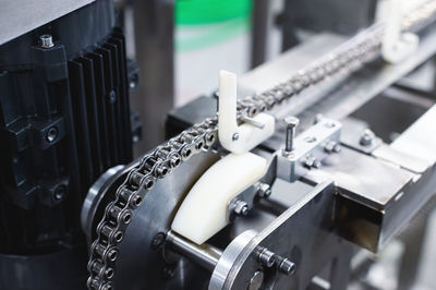 Close-up of machine part