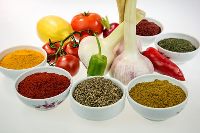 Close-up of various vegetables