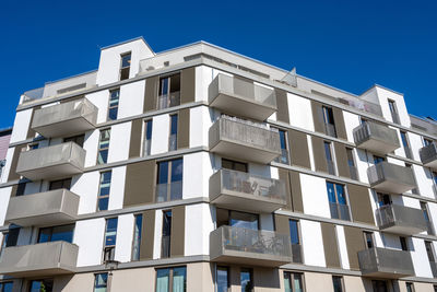 Detail of a modern apartment house seen in berlin, germany