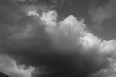 Low angle view of cloudy sky