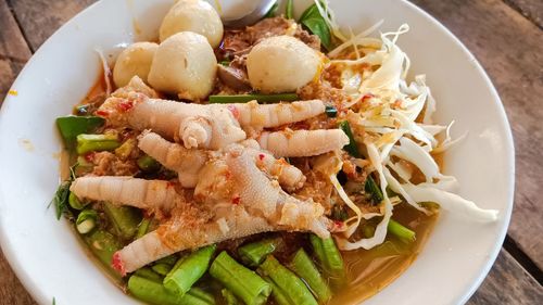 Close-up of food in plate