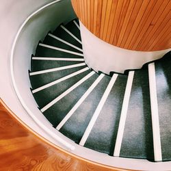 Close-up of spiral staircase