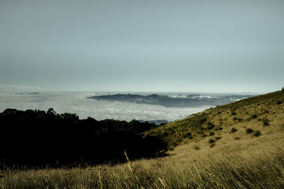 Scenic view of landscape against sky