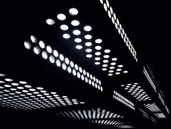 Low angle view of illuminated building