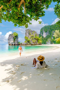 People on beach