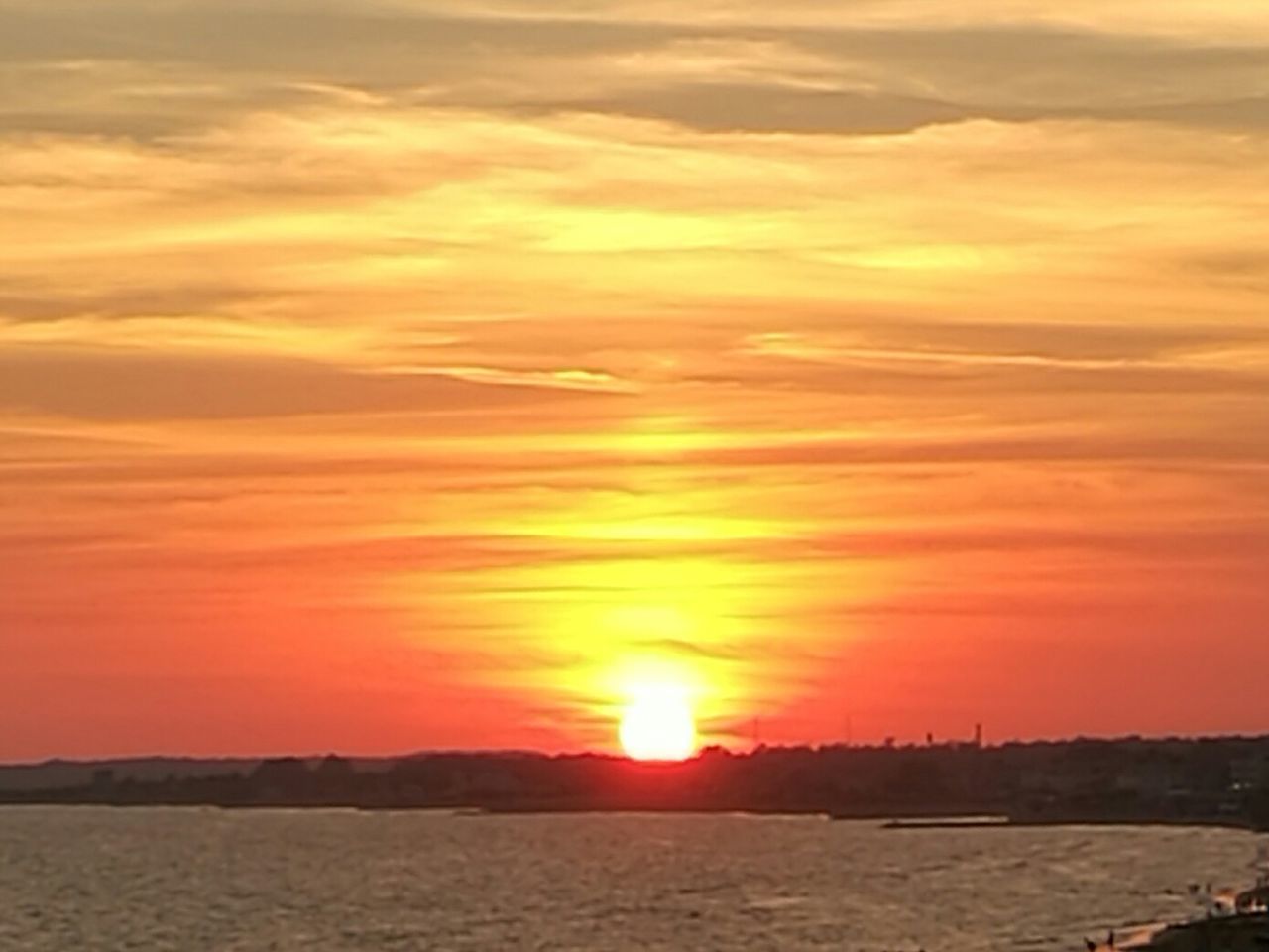 SCENIC VIEW OF DRAMATIC SKY OVER SEA