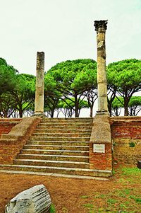 Built structure with trees in background