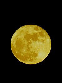 Majestic moon in sky