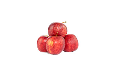 Close-up of apple against white background