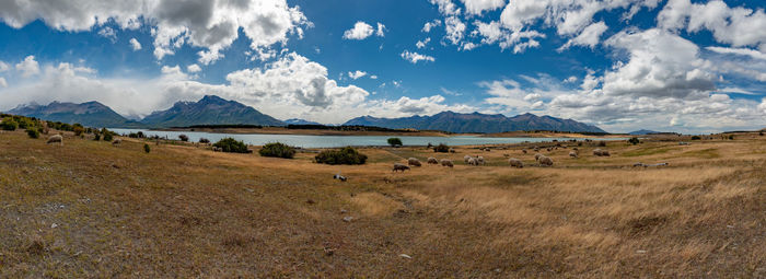 Panoramic view of landscape against sky