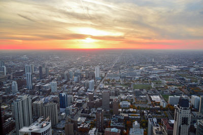 Cityscape at sunset