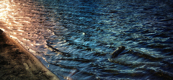 Close-up of rippled water