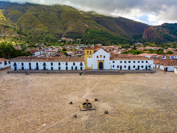 View of old ruins against sky