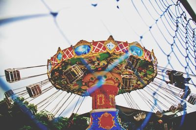 Low angle view of ferris wheel