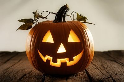 Close-up of jack o lantern