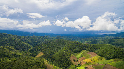 Scenic view of landscape against sky