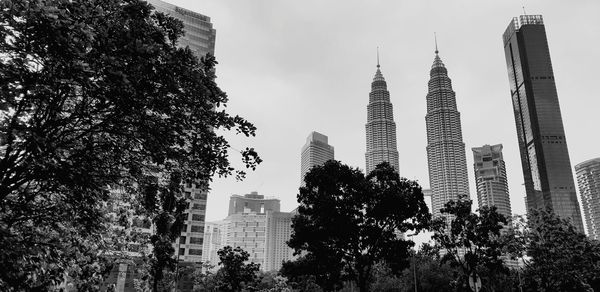 Low angle view of buildings against sky