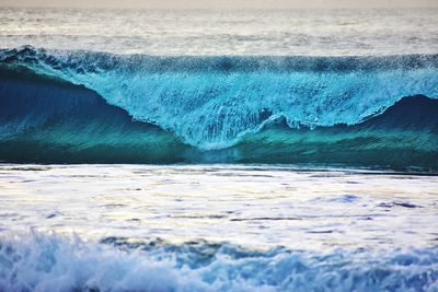 Waves rushing towards shore