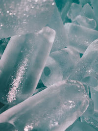 Close-up of ice crystals