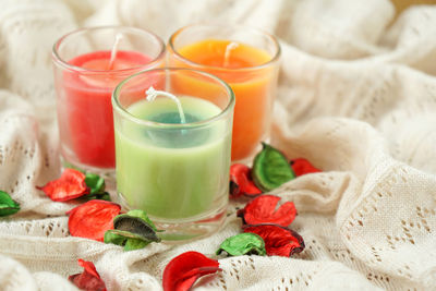 Close-up of drink on table